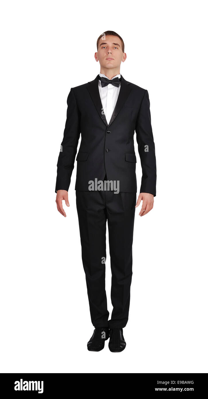 stylish businessman in elegant black suit Stock Photo - Alamy