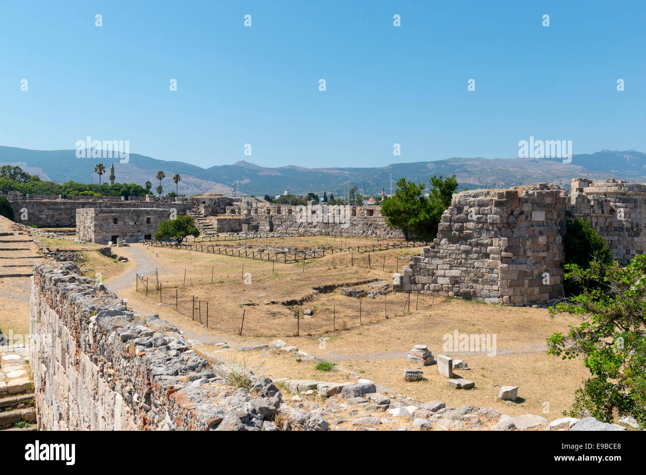 Nerantzia or Saint John Knights castle in Kos, island of Kos, Greece Stock Photo