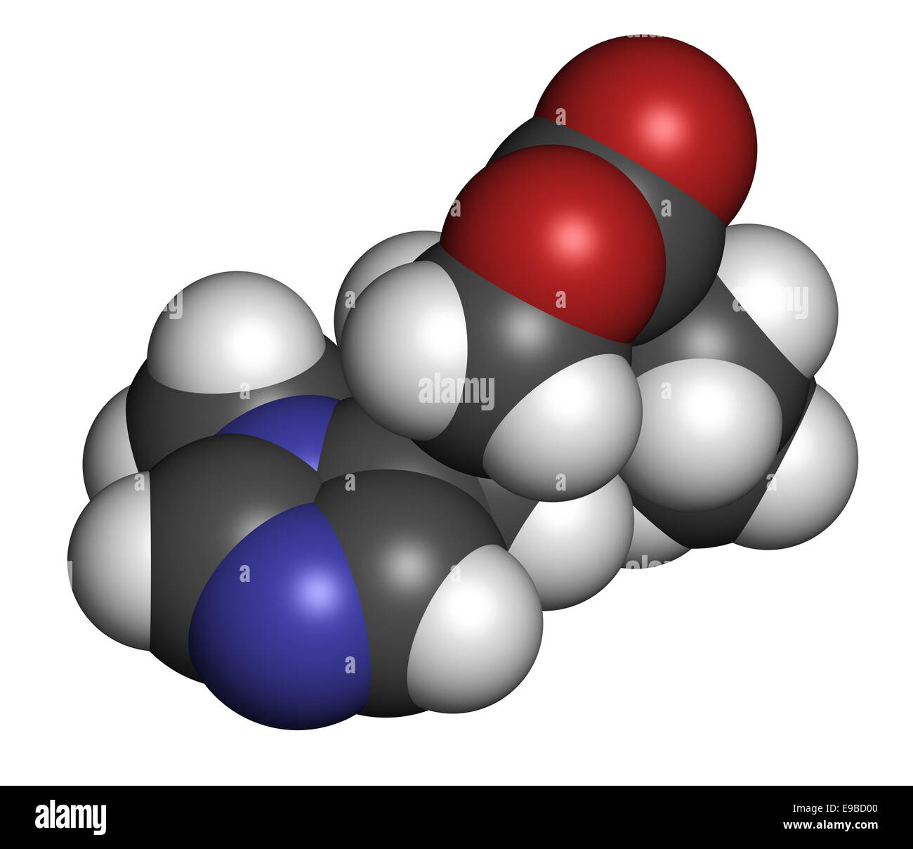 Pilocarpine alkaloid drug molecule. Used in treatment of and