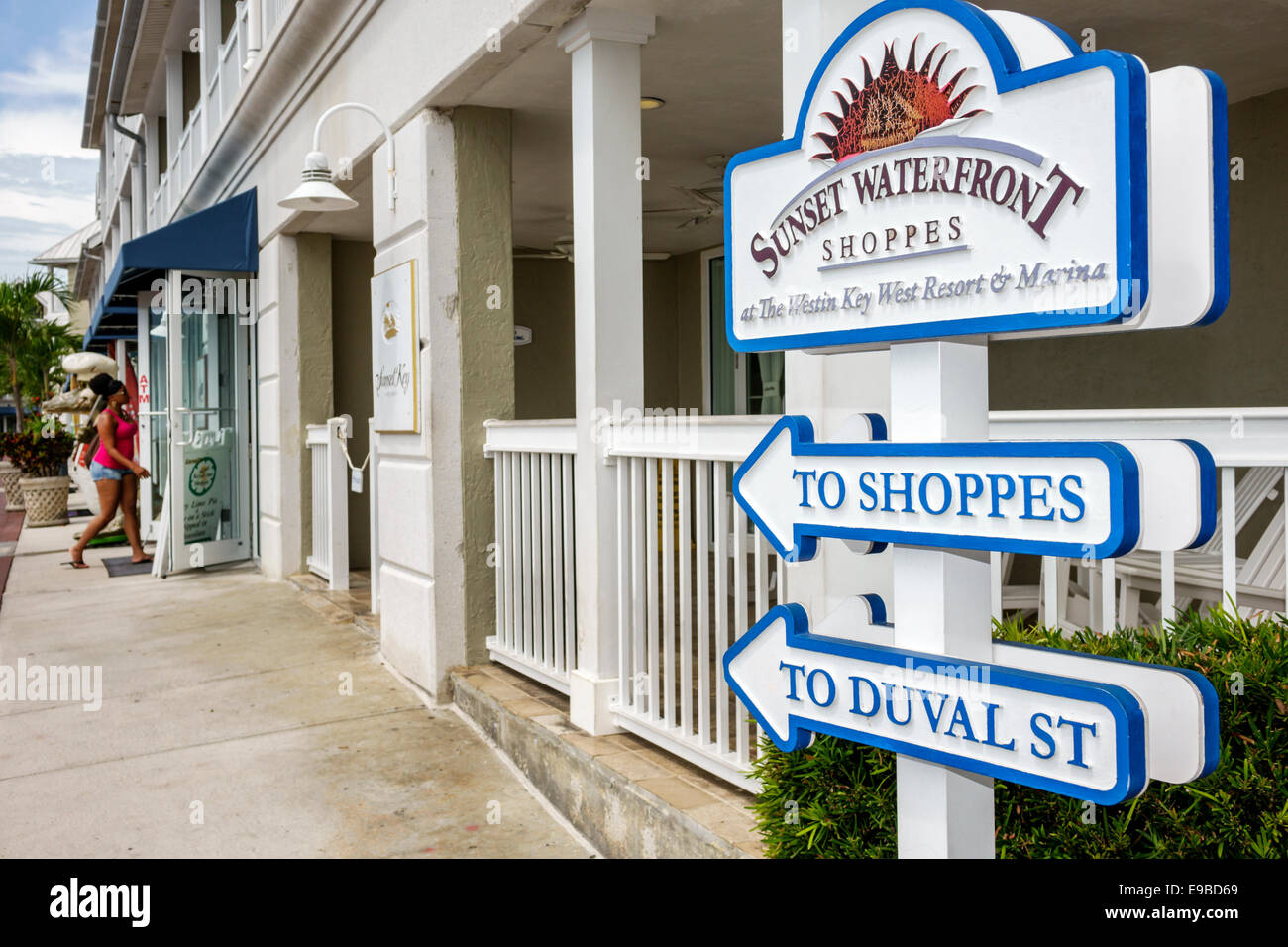 Key West Florida,Keys Westin Key West Resort & Marina,Sunset Waterfront  Shoppes,shopping shopper shoppers shop shops market markets marketplace  buying Stock Photo - Alamy