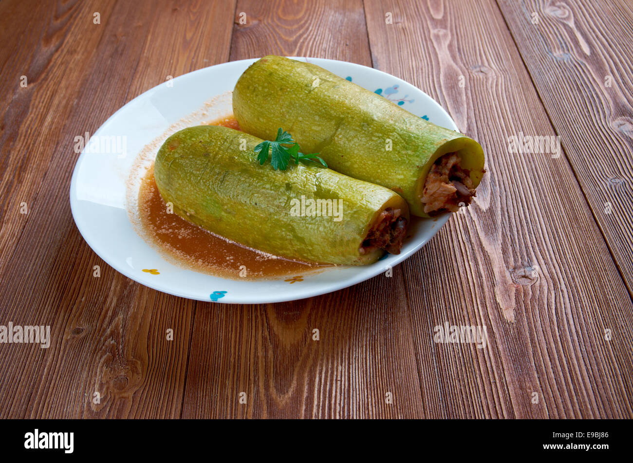 https://c8.alamy.com/comp/E9BJ86/kousa-mahshi-zucchini-stuffed-with-rice-and-meats-made-in-egypt-syria-E9BJ86.jpg