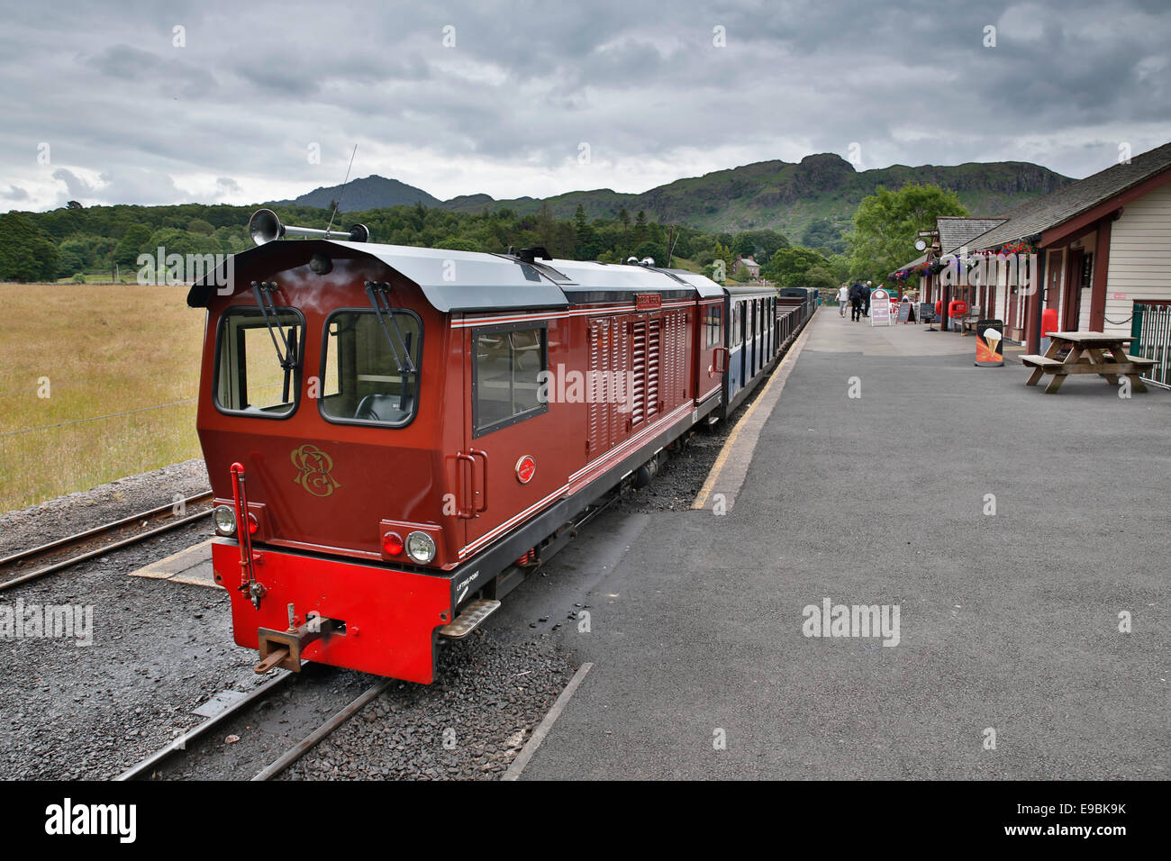 Ravenglass; Railway; Dalegarth Station; Cumbria; UK Stock Photo