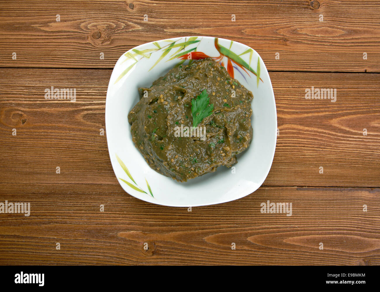 melitzanosalata Traditional Greek Eggplant dip Stock Photo Alamy