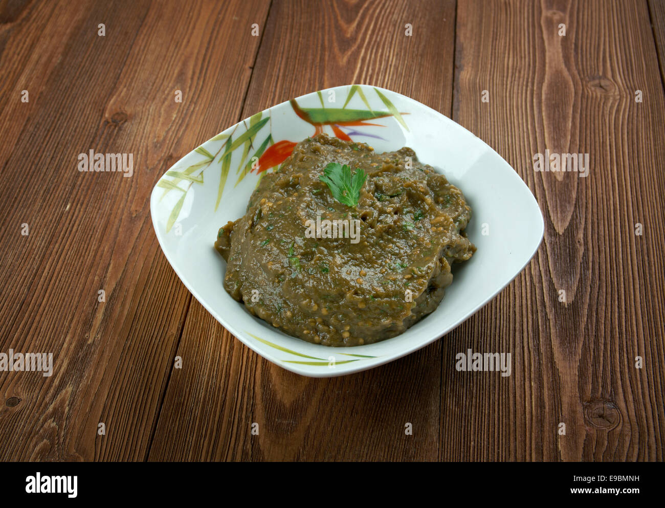 melitzanosalata Traditional Greek Eggplant dip Stock Photo Alamy