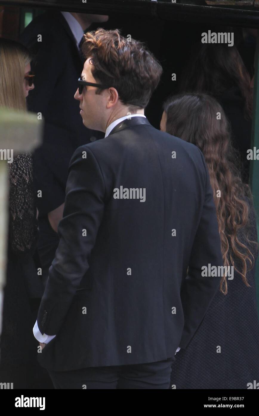 The Funeral of Peaches Geldof at St Mary Magdalene & St Lawrence church