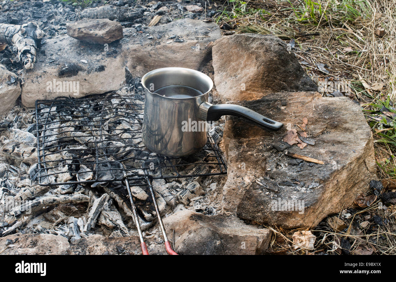 Making fire food in nature hi res stock photography and images Alamy