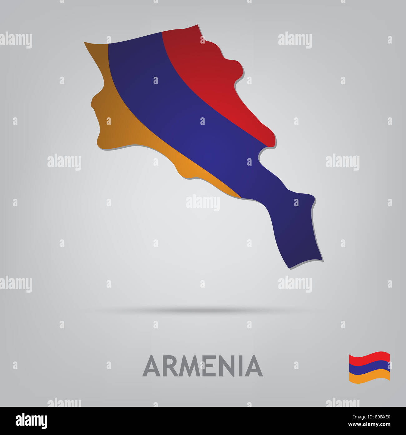 Armenia flag globe map hi-res stock photography and images - Alamy