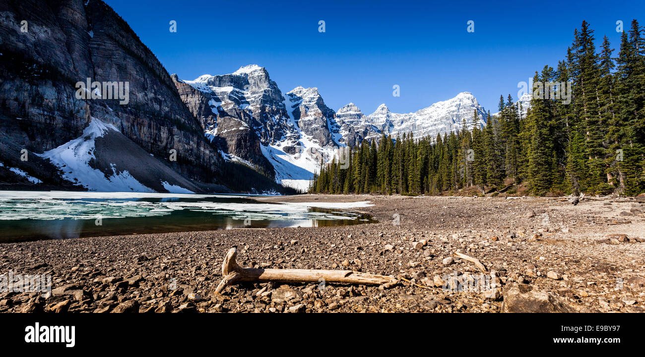 Moraine Lake, Banff National Park, Alberta, Canada, North America. Stock Photo