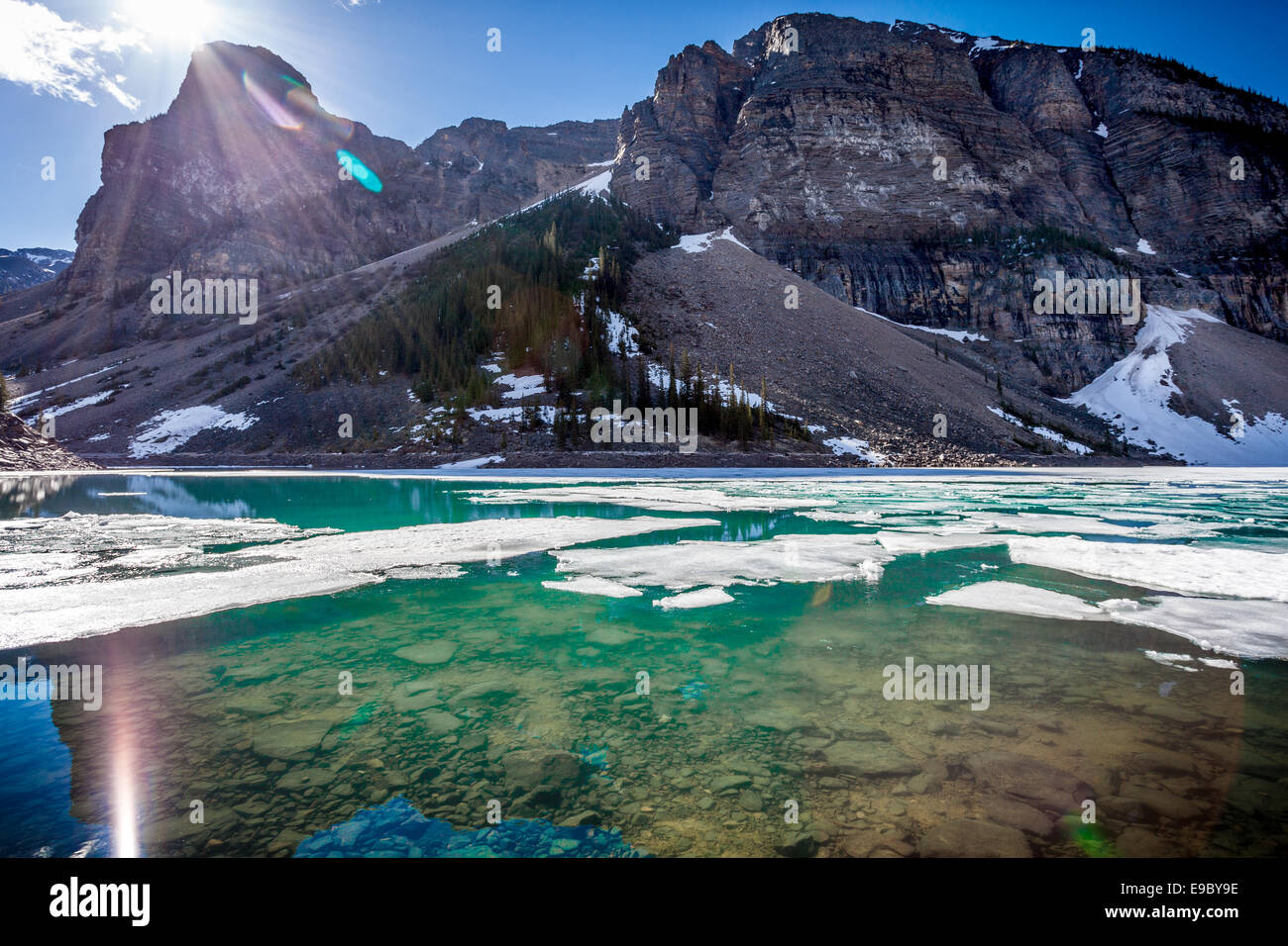 Moraine Lake, Banff National Park, Alberta, Canada, North America. Stock Photo