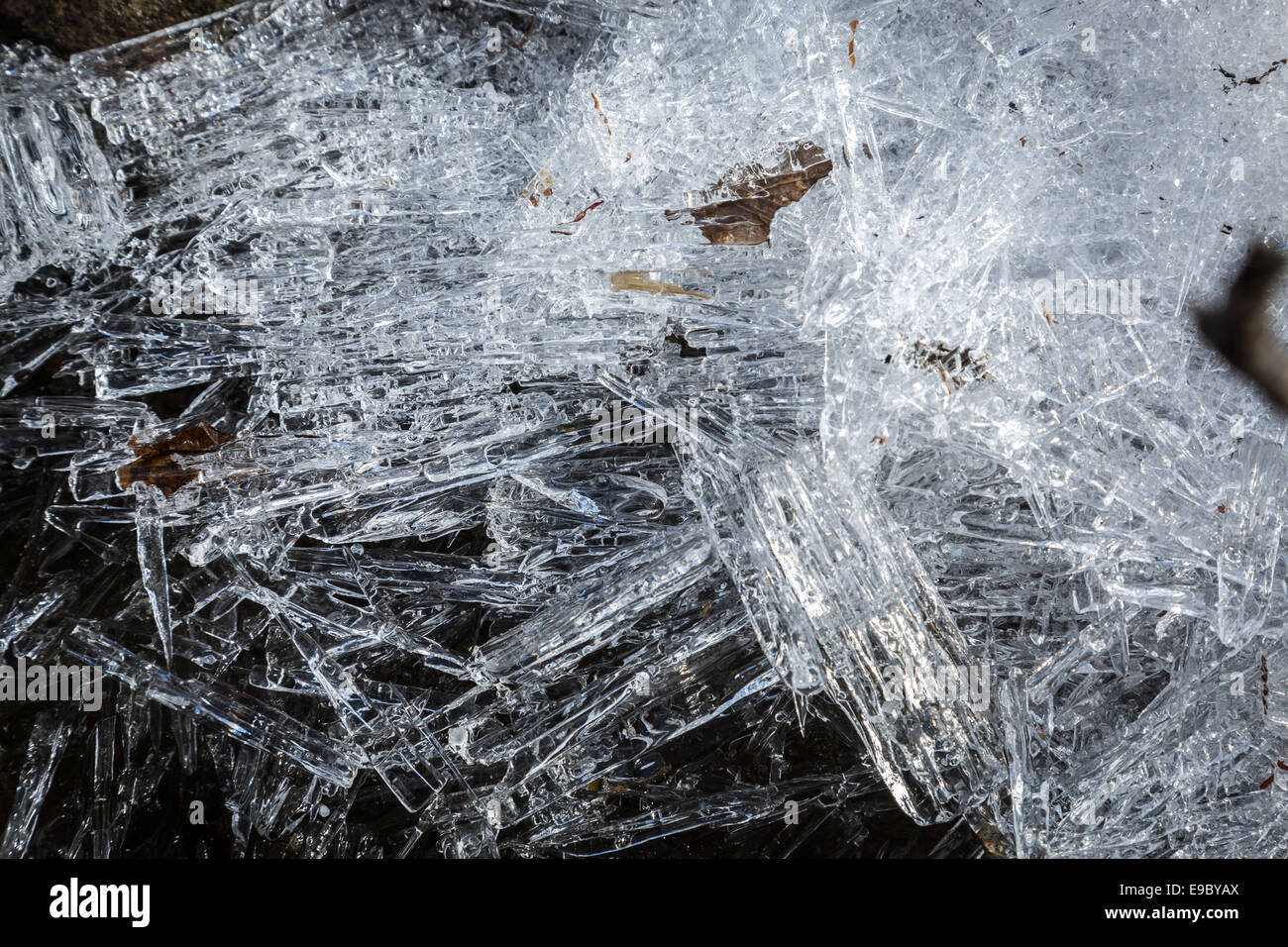 Ice formations on Lake Louise, Banff National Park, Alberta, Canada, North America. Stock Photo