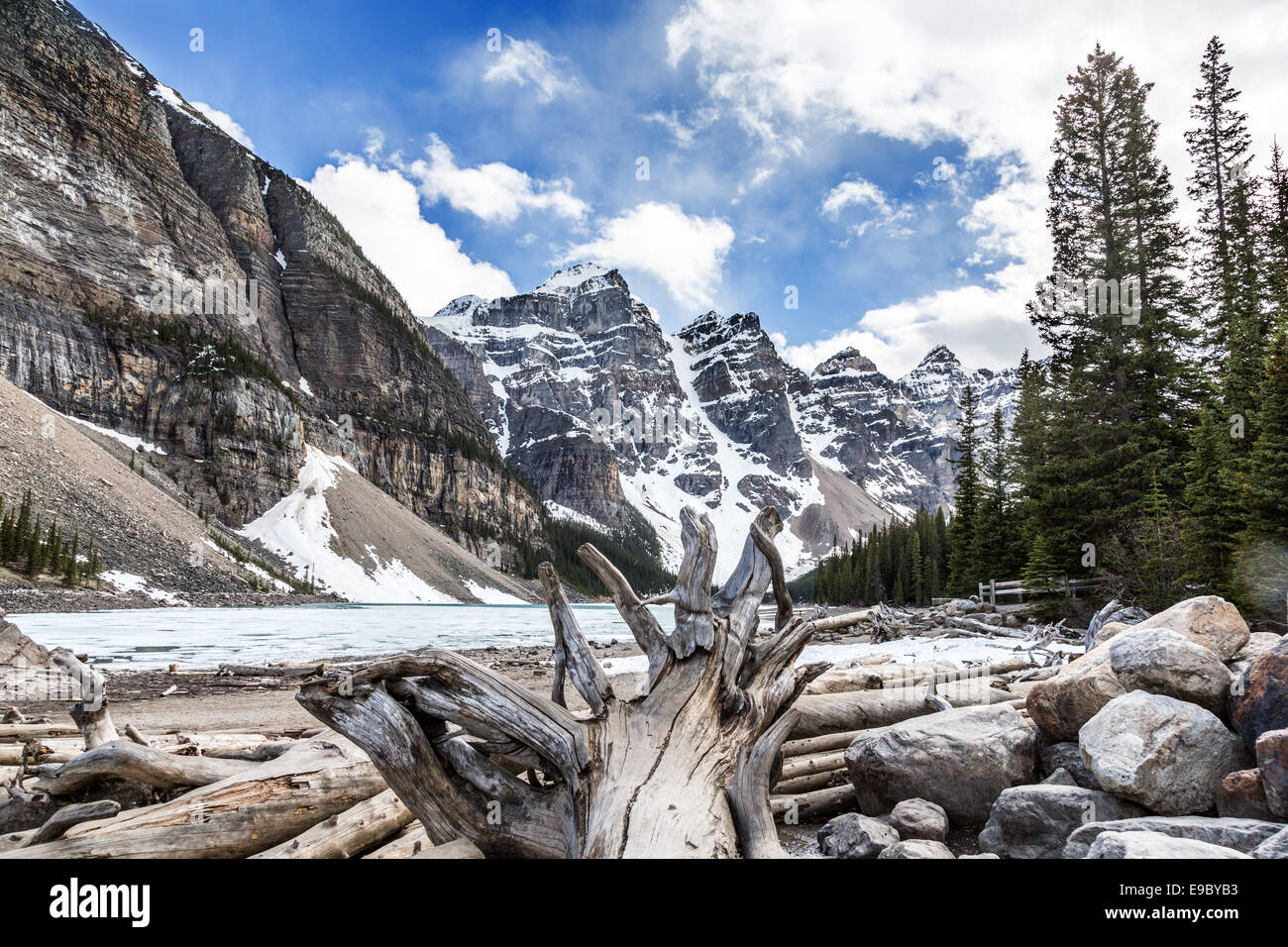 Moraine Lake, Banff National Park, Alberta, Canada, North America. Stock Photo