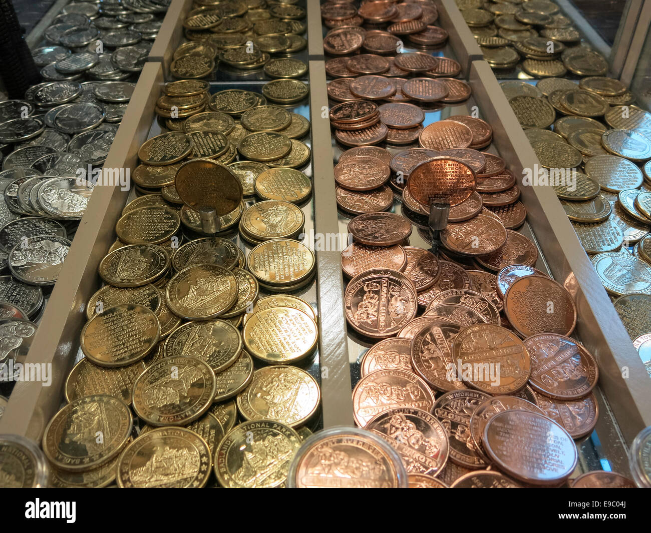 Gift Shop at Mount Rushmore National Memorial in the Black Hills, South Dakota, USA Stock Photo