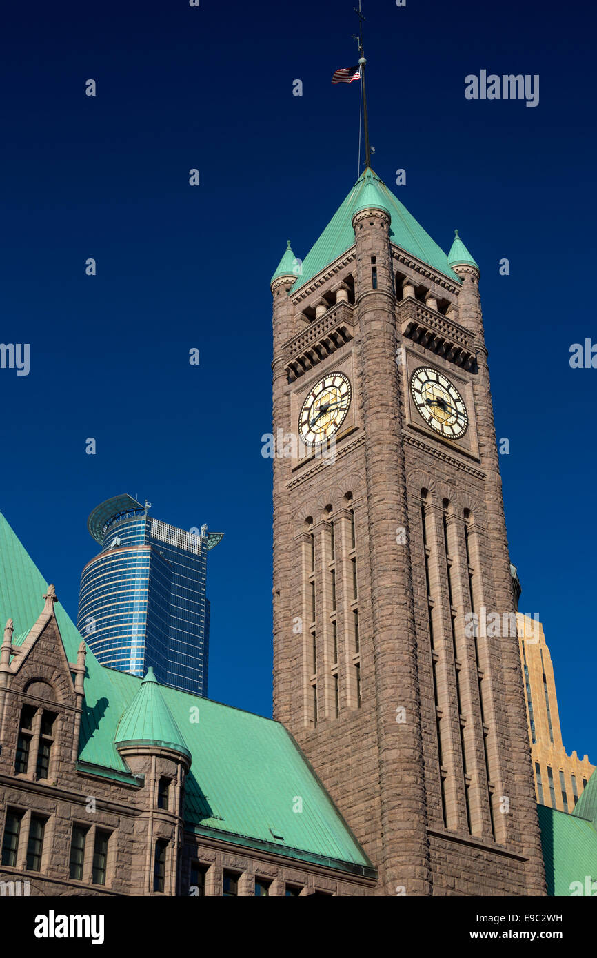 CITY HALL BUILDING CAPELLA TOWER DOWNTOWN MINNEAPOLIS MINNESOTA USA