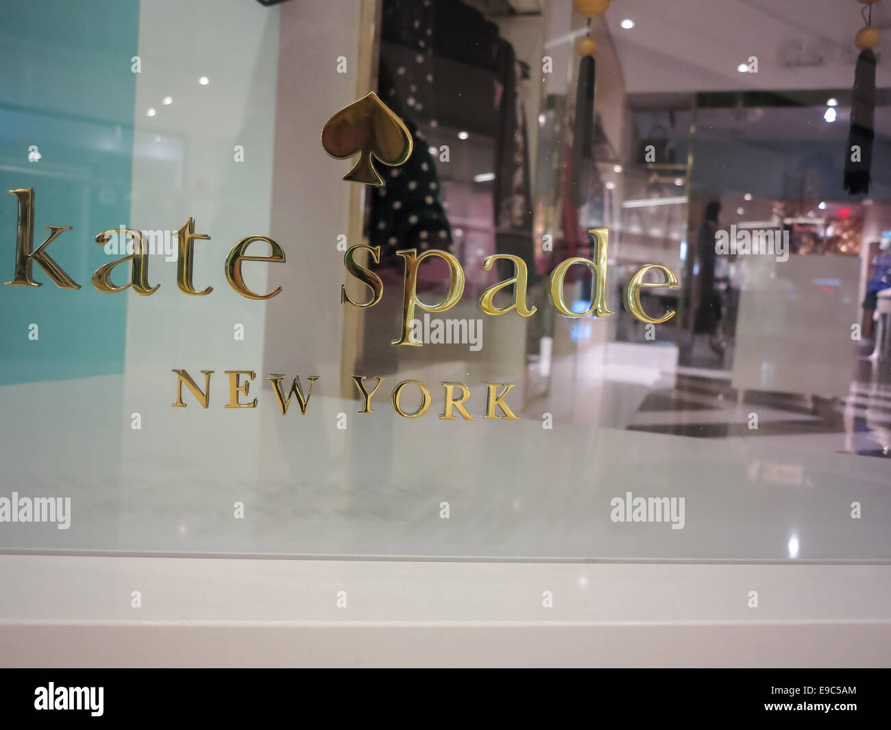 Detail of the Kate Spade store in Alberta. Stock Photo