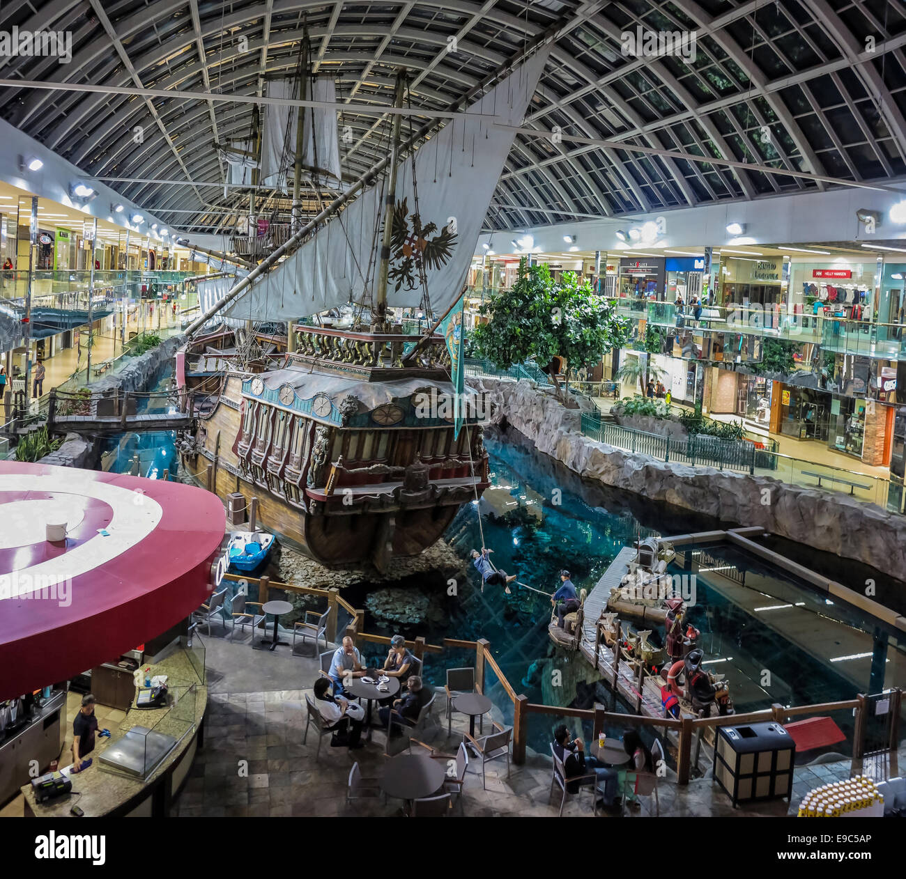 Unidentified People At West Edmonton Mall In Alberta Canada Stock Photo Alamy
