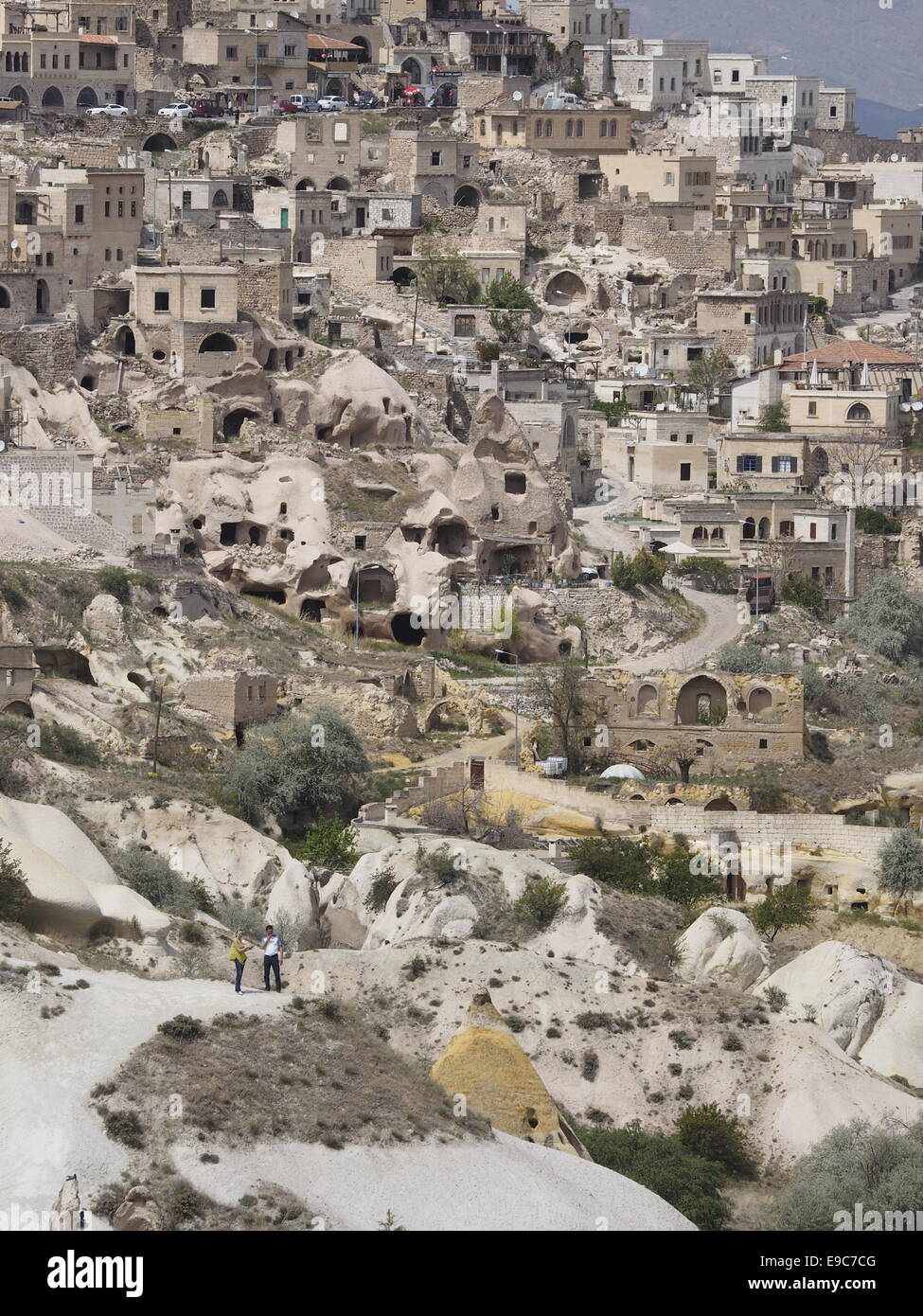 UCHISAR CASTLE AND VILLAGE CAPPADOCIA TURKEY Stock Photo Alamy