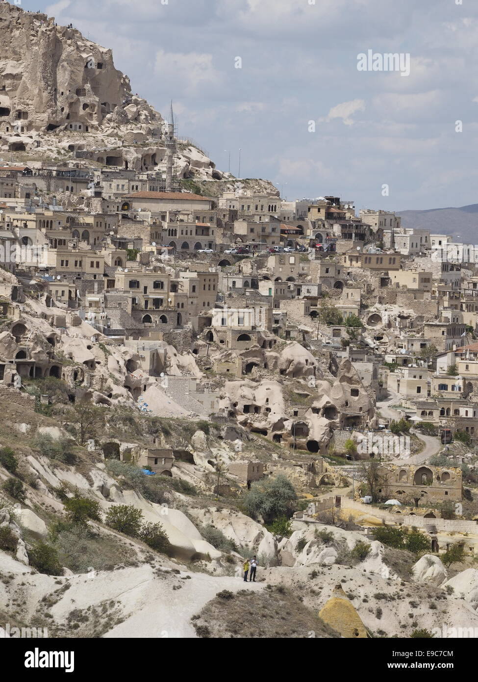 UCHISAR CASTLE AND VILLAGE CAPPADOCIA TURKEY Stock Photo Alamy