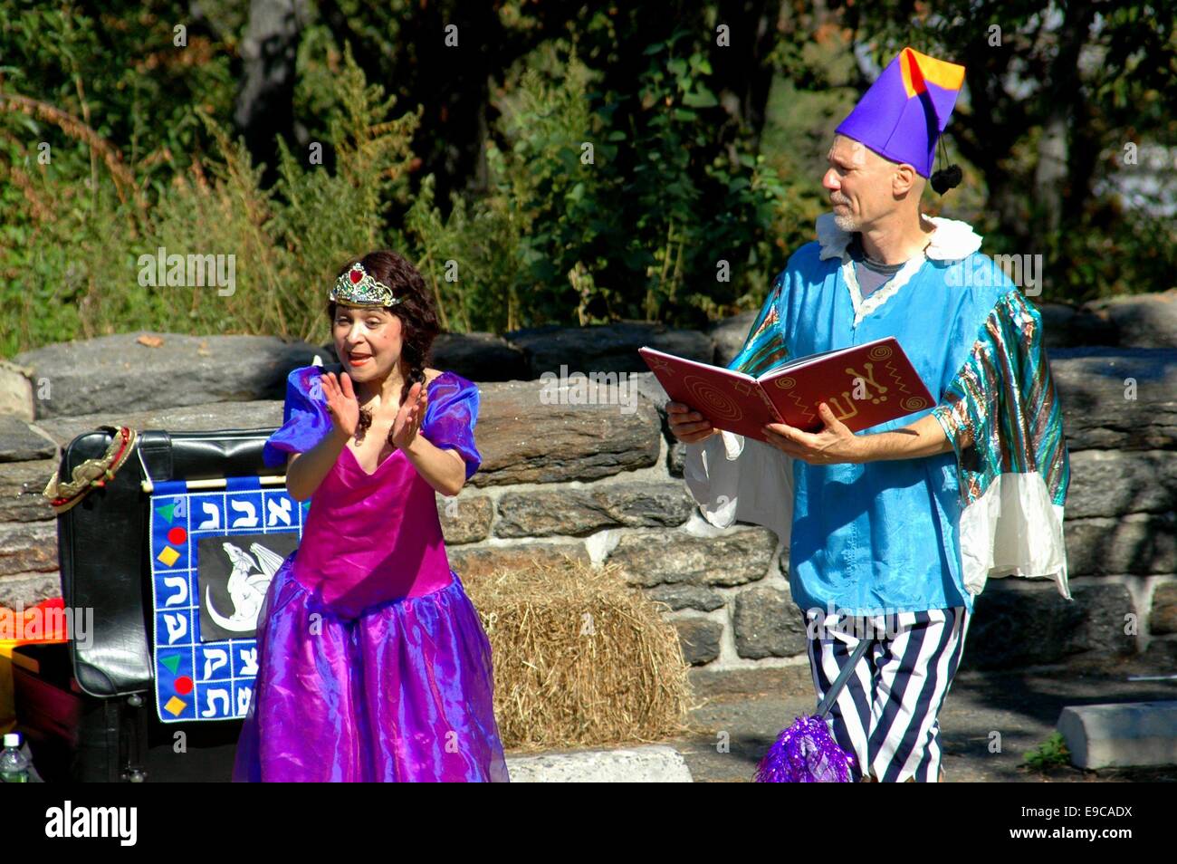 NYC Two actors performing at the Little Theatre during the NY