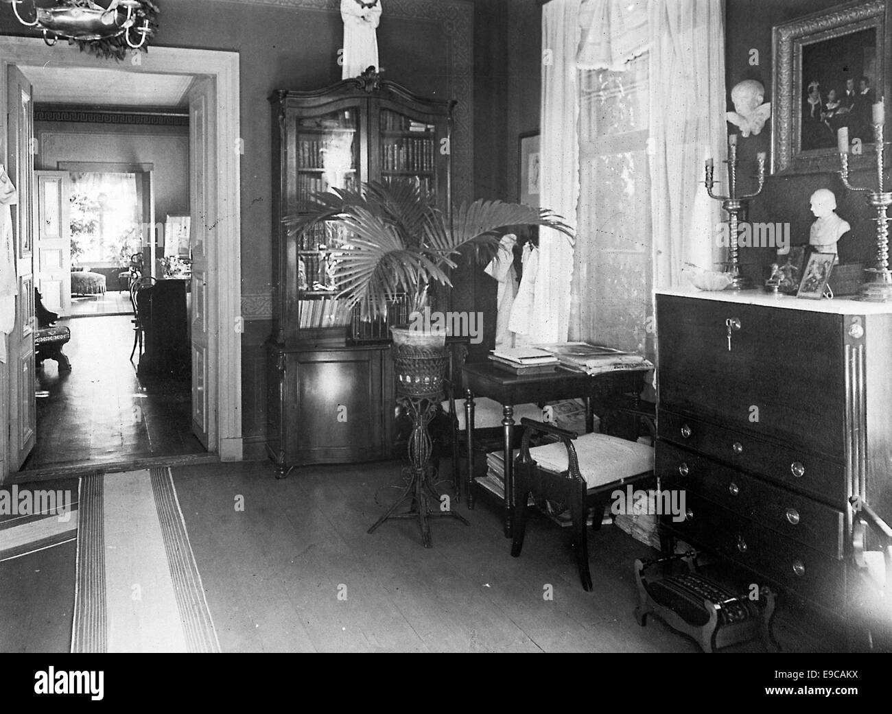 This image is part of a collection by the Svenska Litteratursällskapet i Finland, showing historical materials from Finnish literary history, likely related to Topelius, a key figure in Finnish literature. Stock Photo