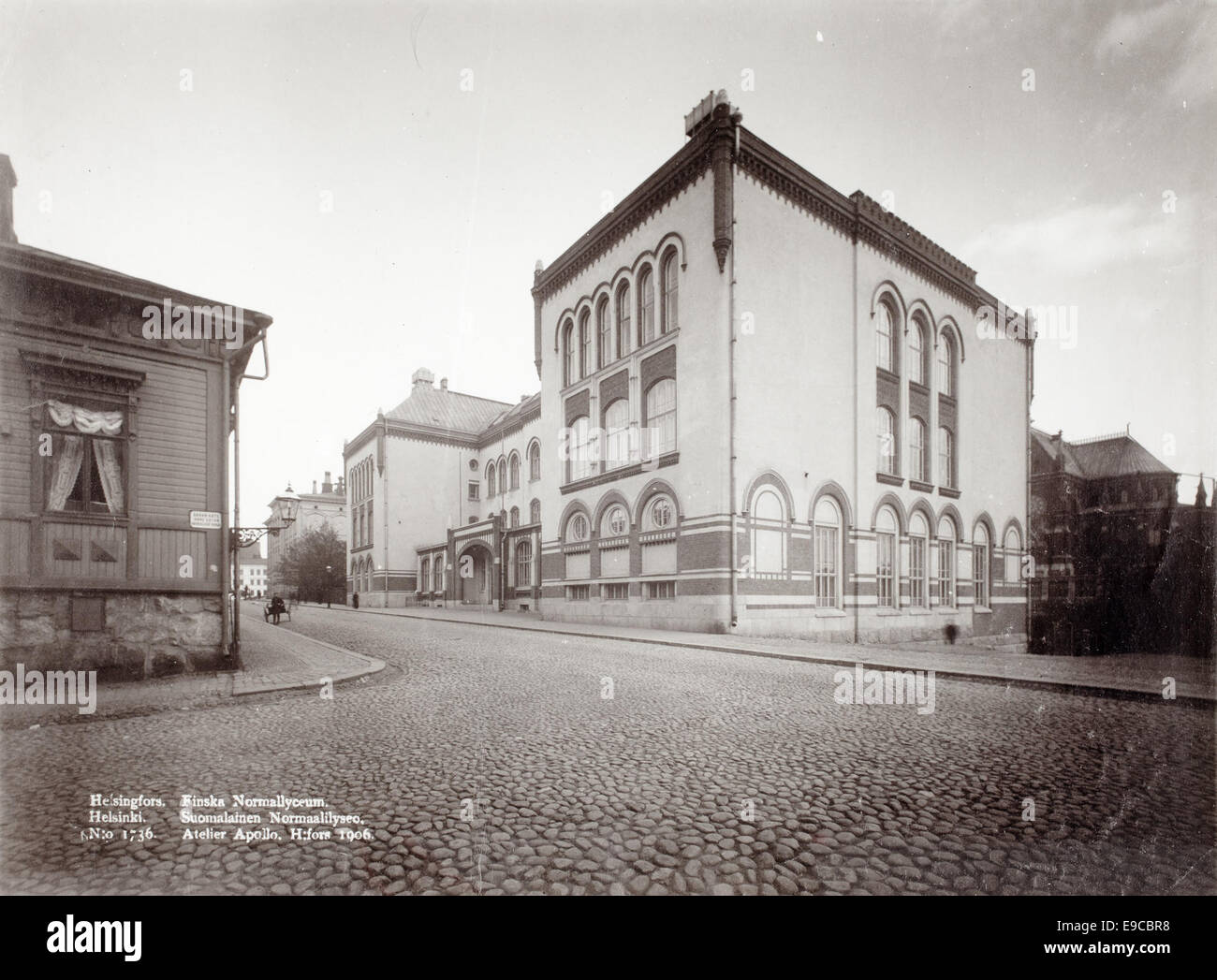 Suomalainen Normaalilyseo (gymnasium), Helsinki, 1906 Stock Photo