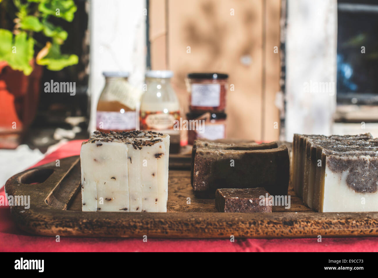 Natural handmade spa soap hi-res stock photography and images - Alamy