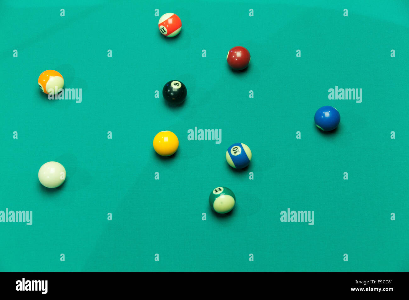 Pool Balls In Motion