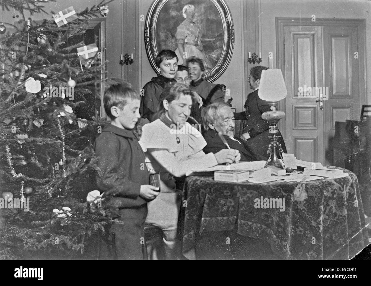 Zacharias Topelius, Christmas 1897 Stock Photo