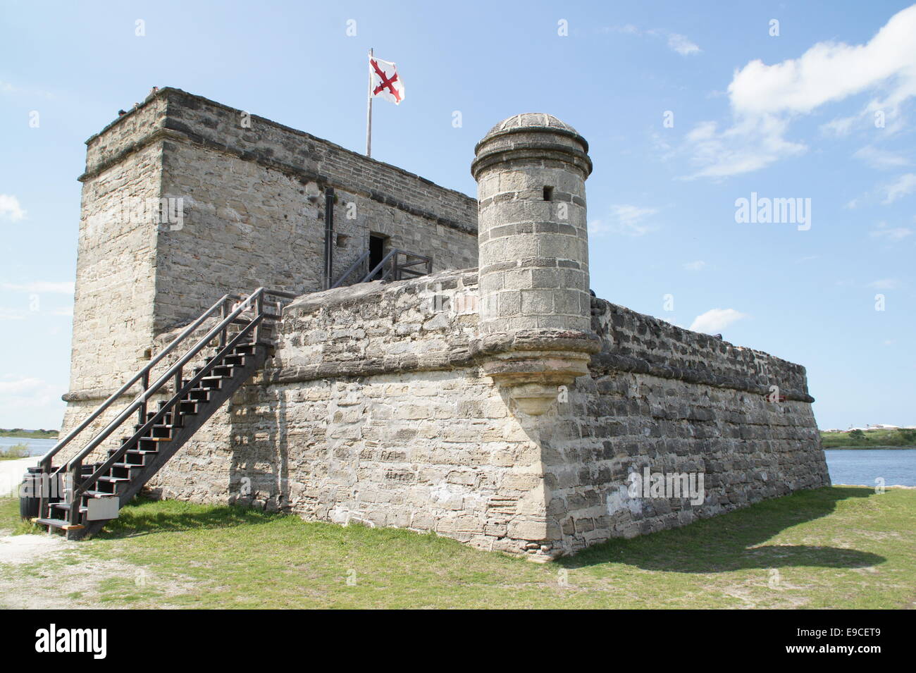 Early Spanish fort at St Augustine, Florida area Stock Photo Alamy
