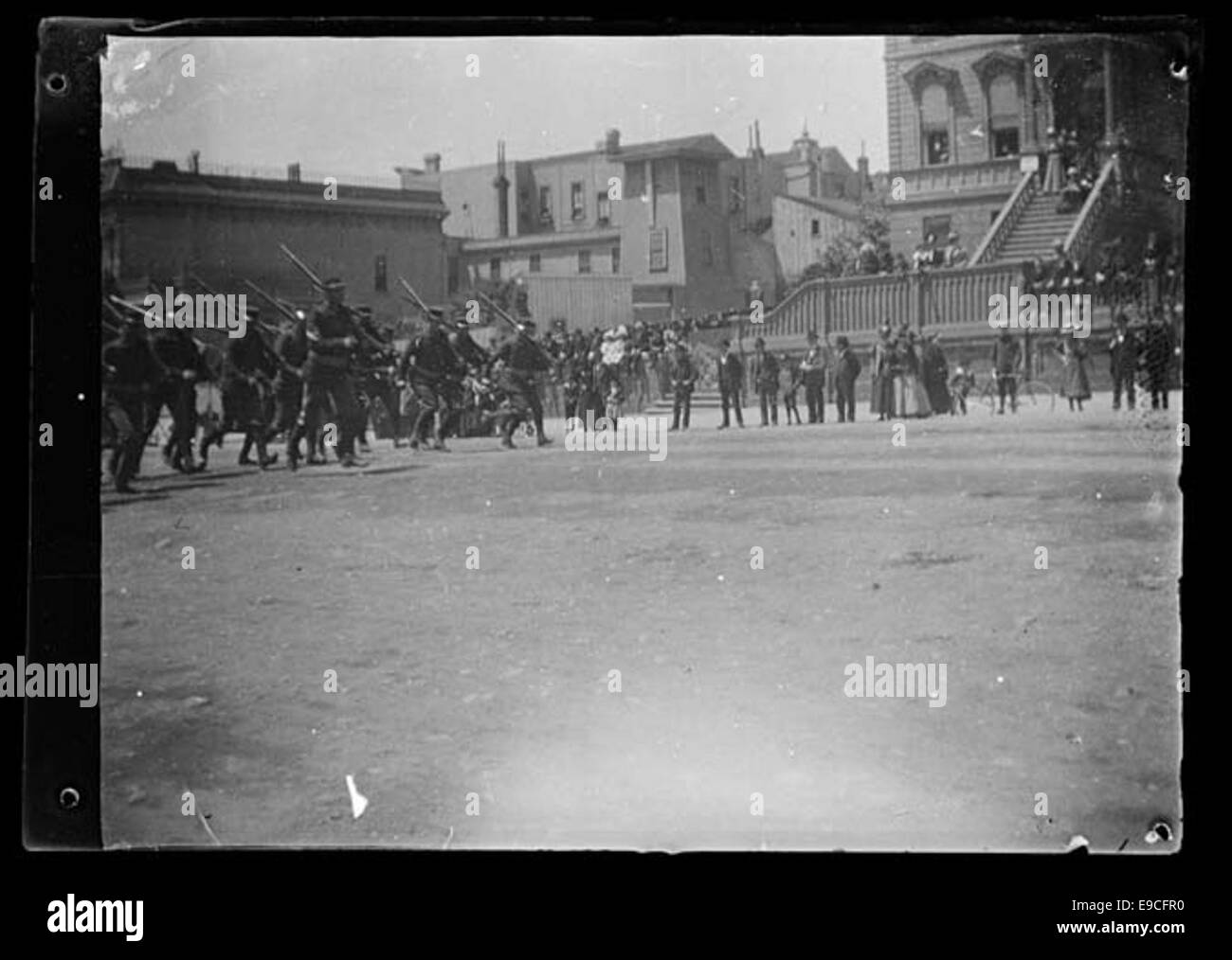 War Procession This photograph captures a Decoration Day procession in San Francisco ...