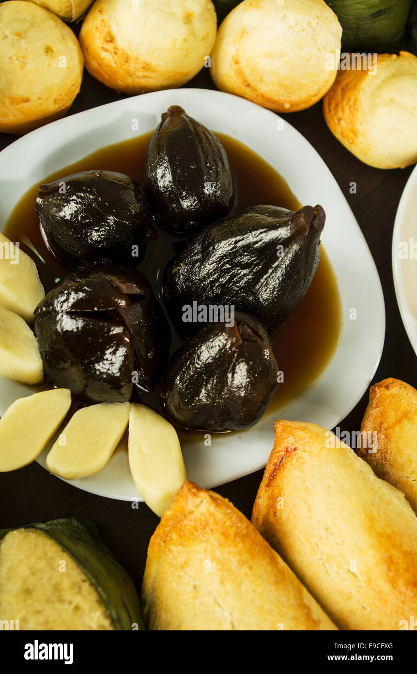 Traditional ecuadorian desserts Stock Photo Alamy