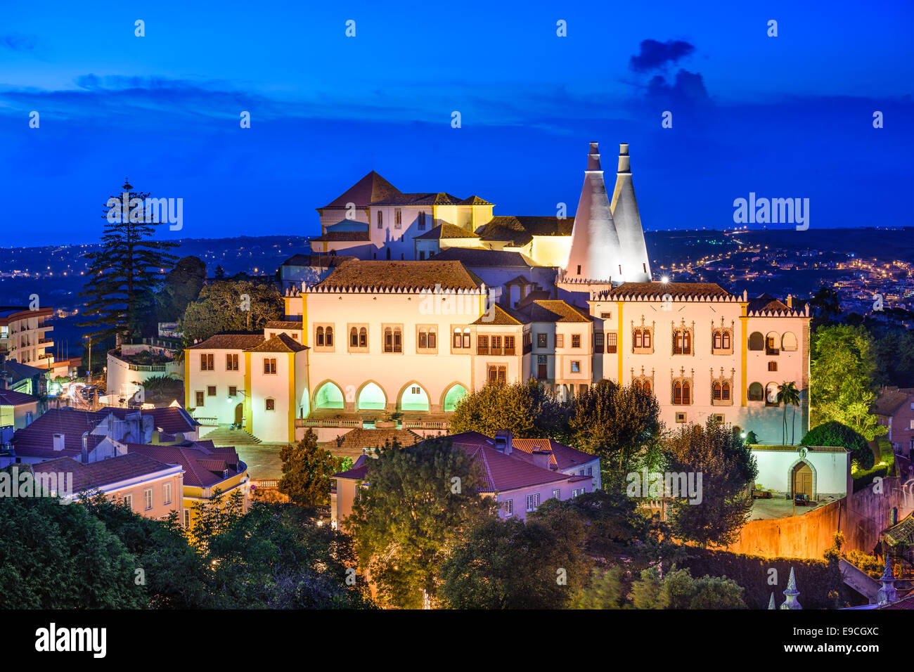 Sintra, Portugal at Sintra National Palace Stock Photo Alamy