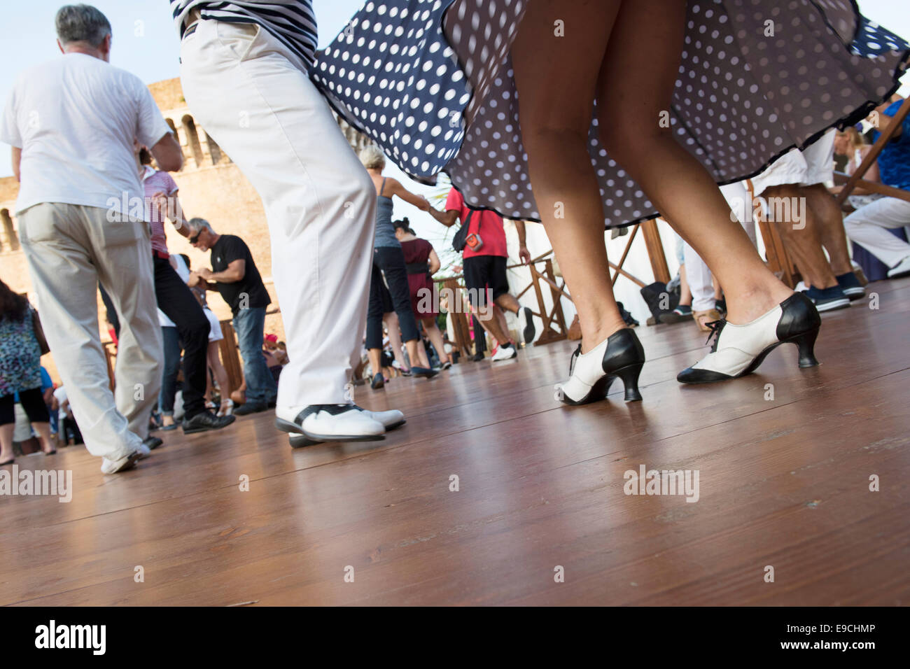 Dancing, Feet, People, Shoe, Shoes, Leg, Summer Jamboree 2014, Senigallia Stock Photo Alamy