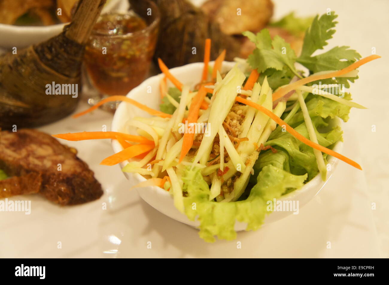 Nyonya Peranakan style salad Stock Photo