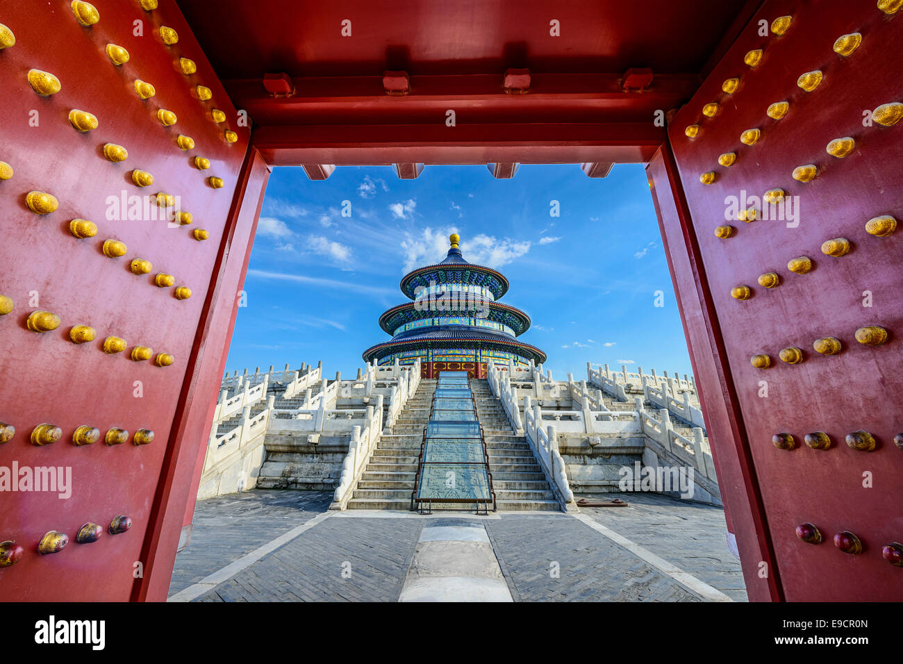 Temple of Heaven gateway in Beijing, China. Stock Photo