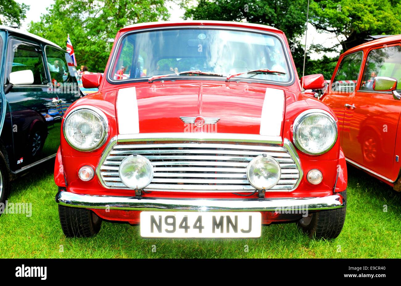 Red car radiator grill in hires stock photography and images Alamy