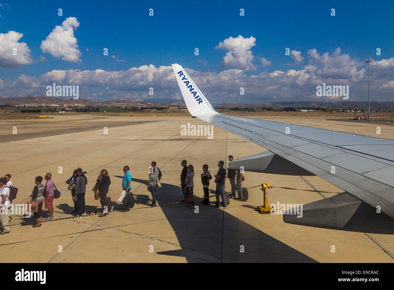 Ryanair Boeing 737800 on the tarmac at Paphos airport Cyprus Stock