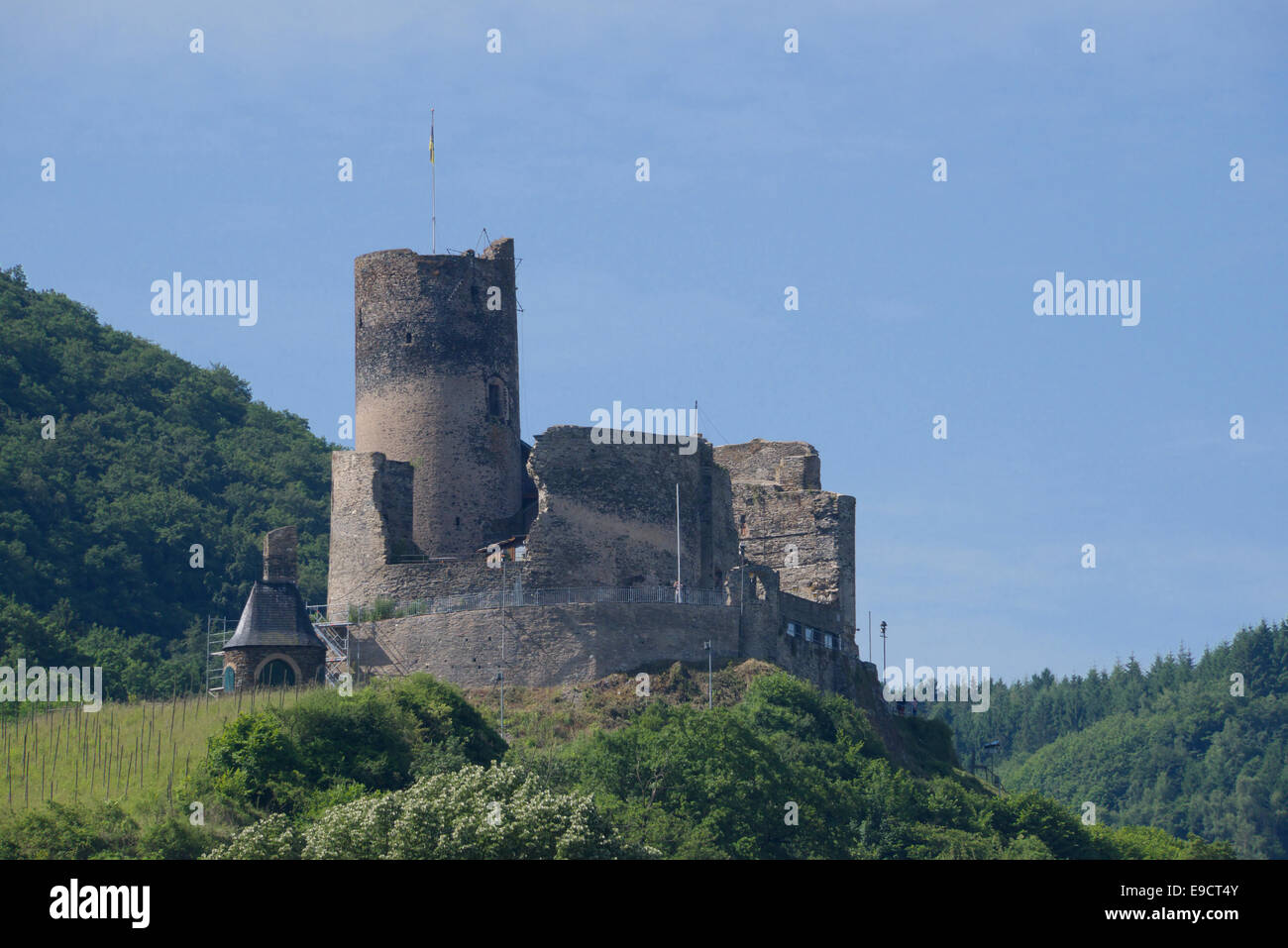 Landshut Castle Bernkastel-Kues Moselle Valley Germany Stock Photo