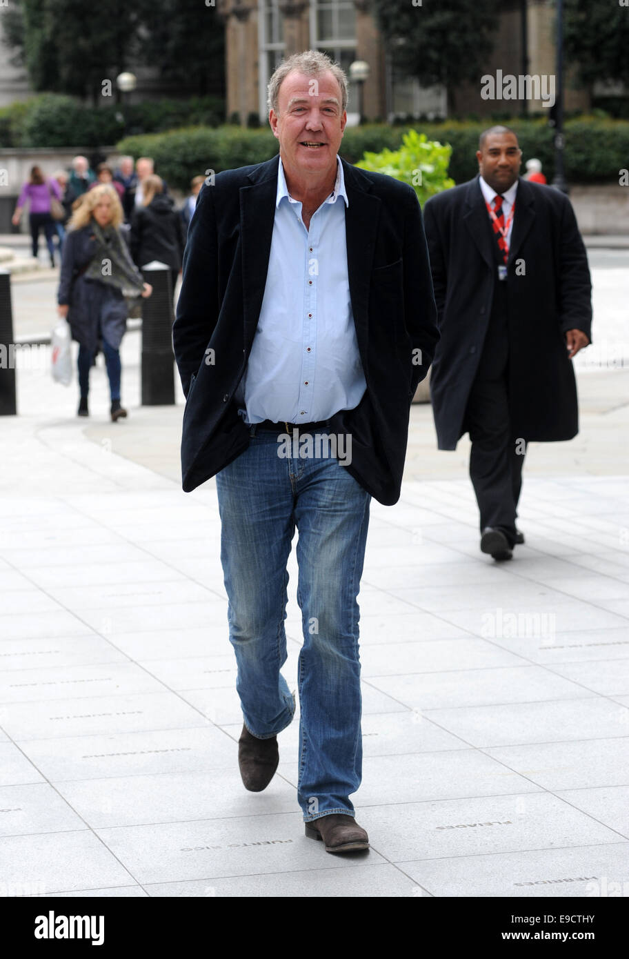 Jeremy Clarkson pictured at the BBC  Featuring: Jeremy Clarkson Where: London, United Kingdom When: 22 Apr 2014 Stock Photo