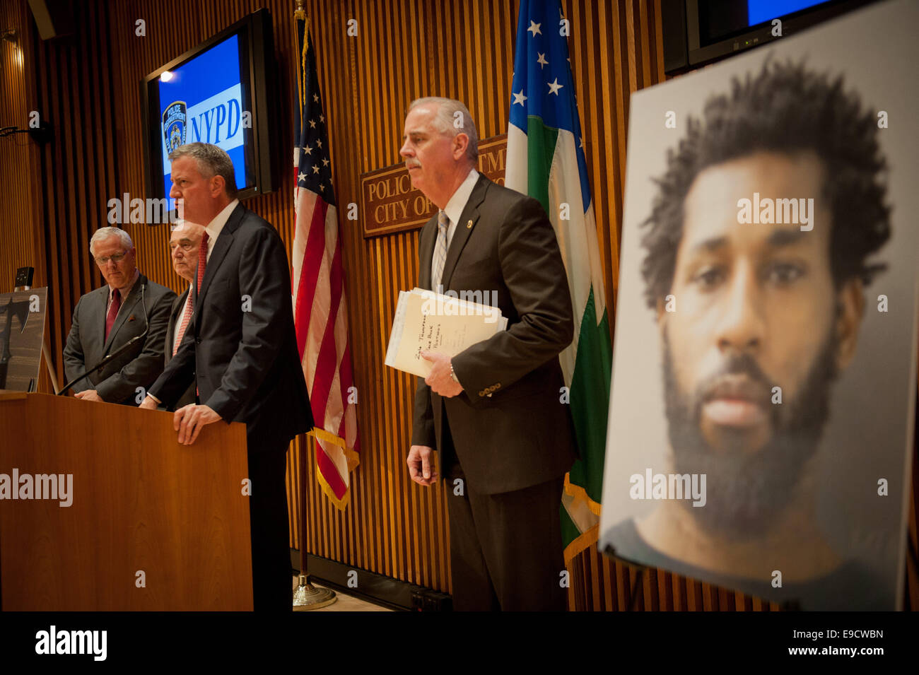 Manhattan, New York, USA. 24th Oct, 2014. An image of attacker Zale