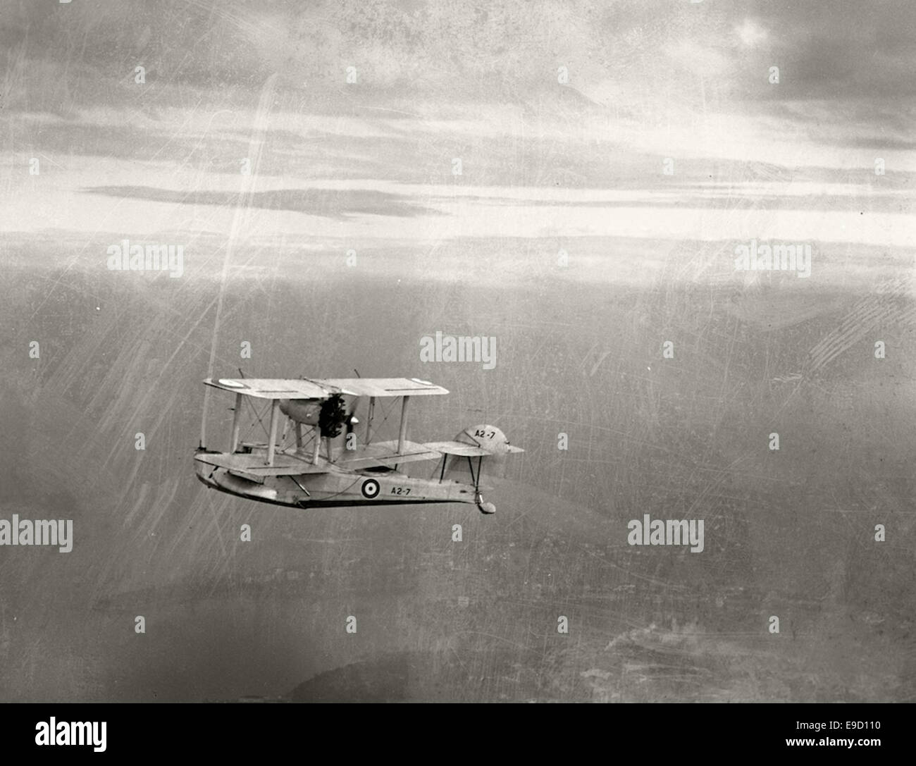 Seagull Flying Boat A2-7, 15 July 1937 [Adastra Aerial Photograph 12319937923 o Stock Photo