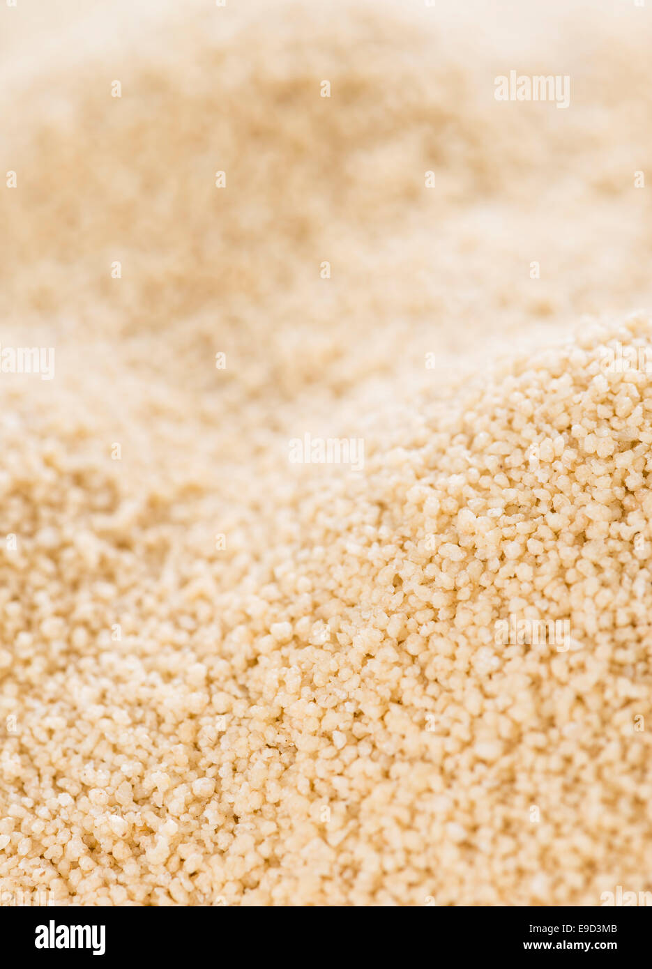Portion of Couscous (close-up shot) for use as background image or as texture Stock Photo