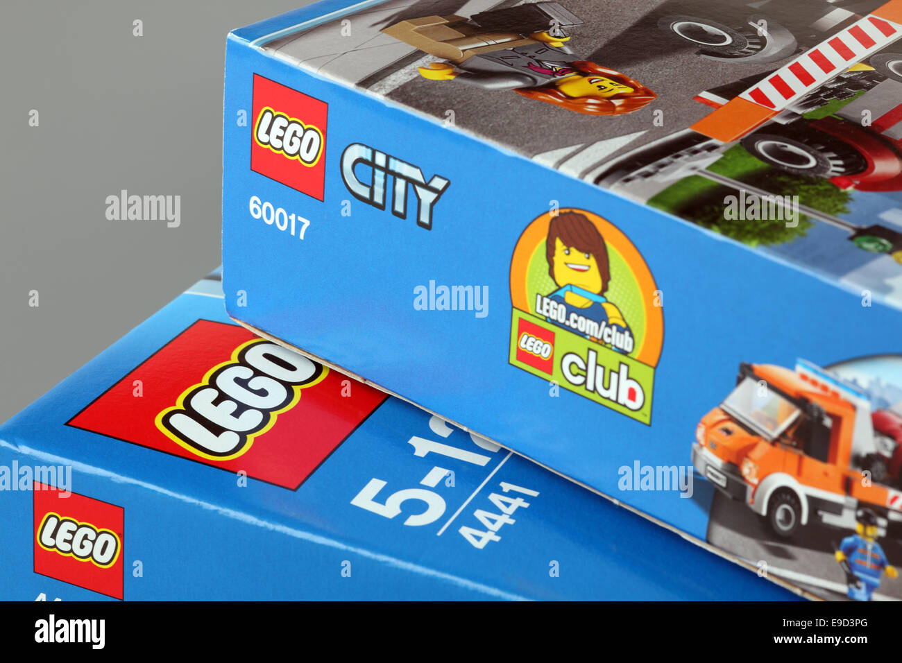 Tambov, Russian Federation - April 13, 2013 LEGO City boxes. Items 60017,  4441. Studio shot Stock Photo - Alamy