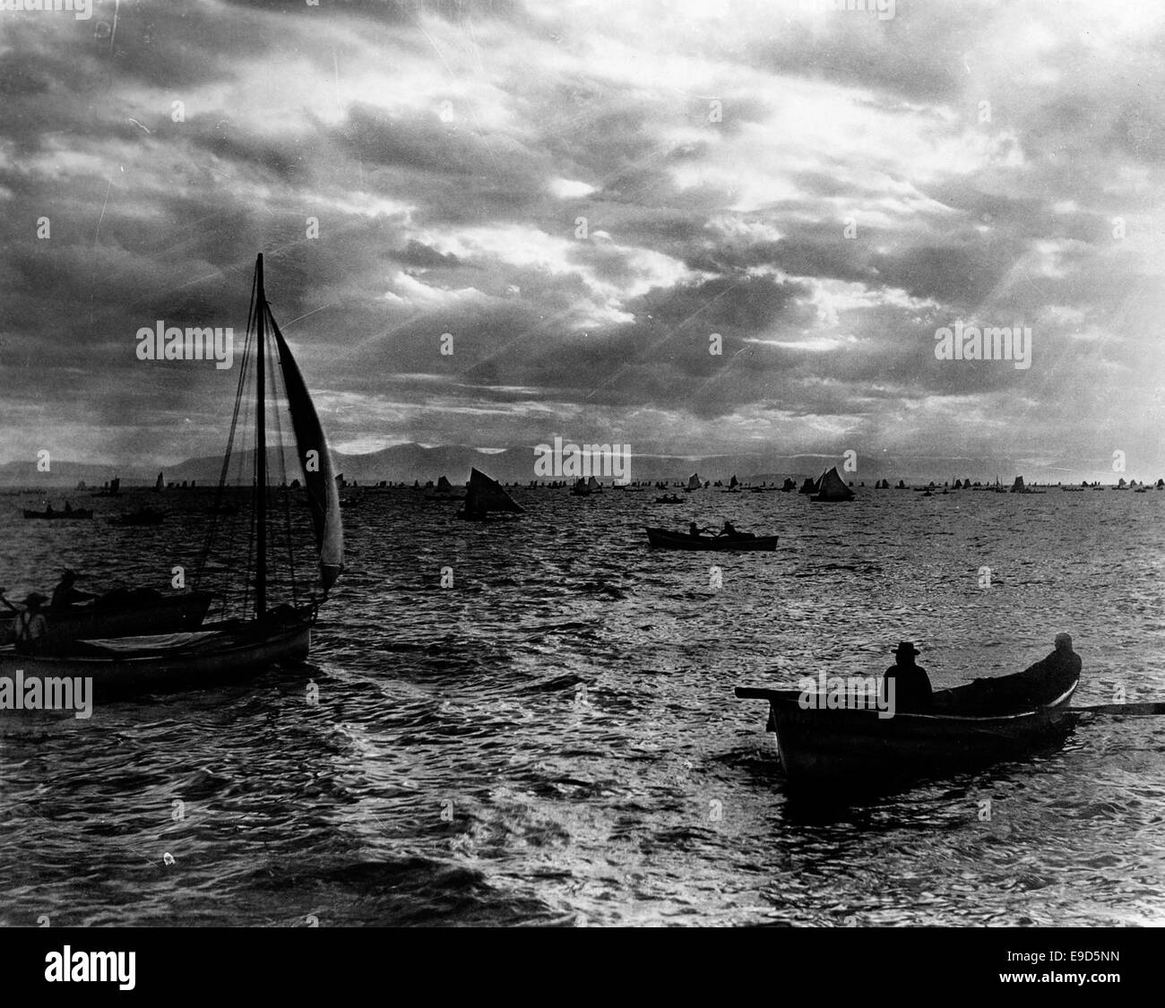 The fishing fleet Black and White Stock Photos & Images - Alamy