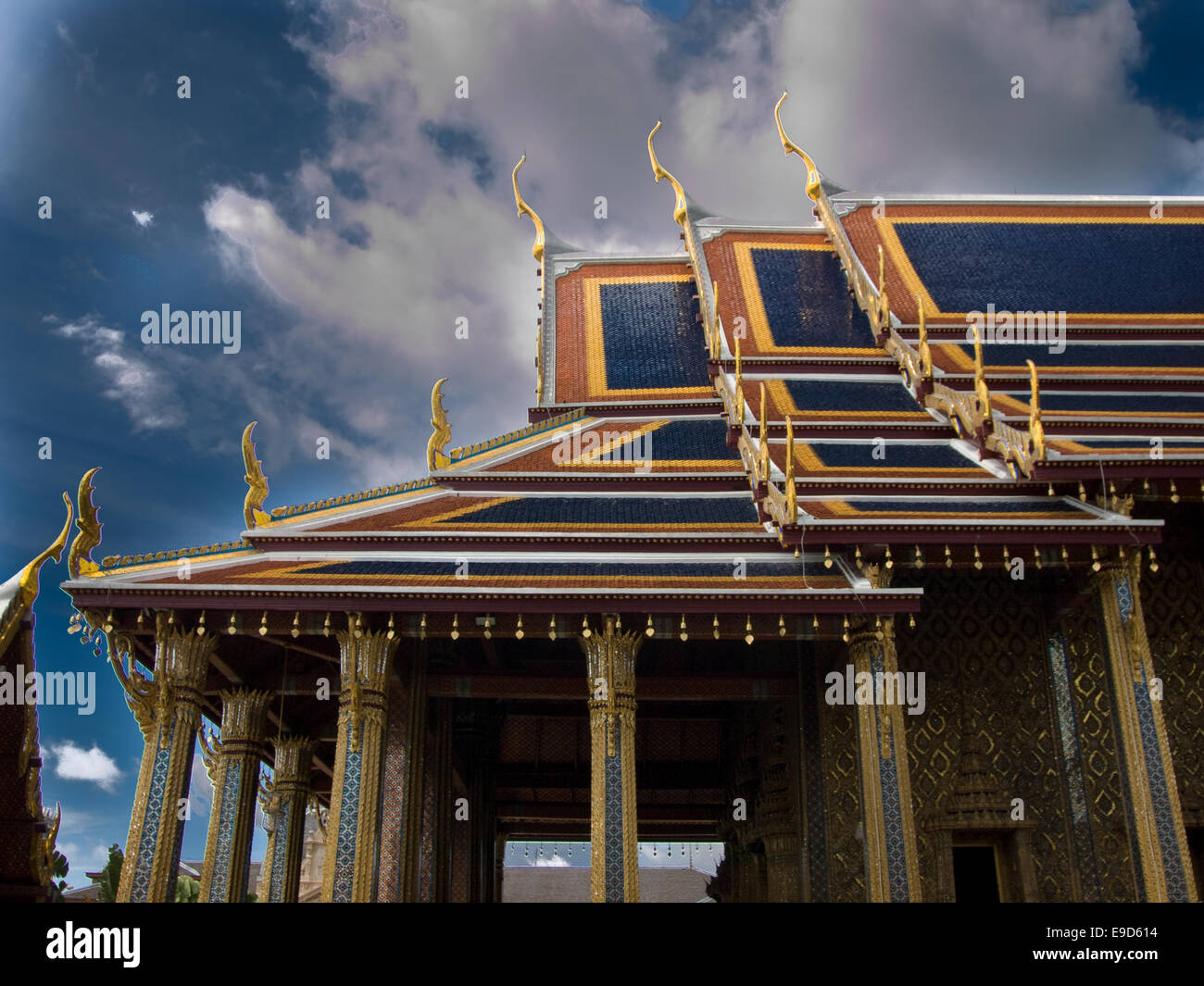temple in the Grand palace area in Bangkok, Thailand Stock Photo