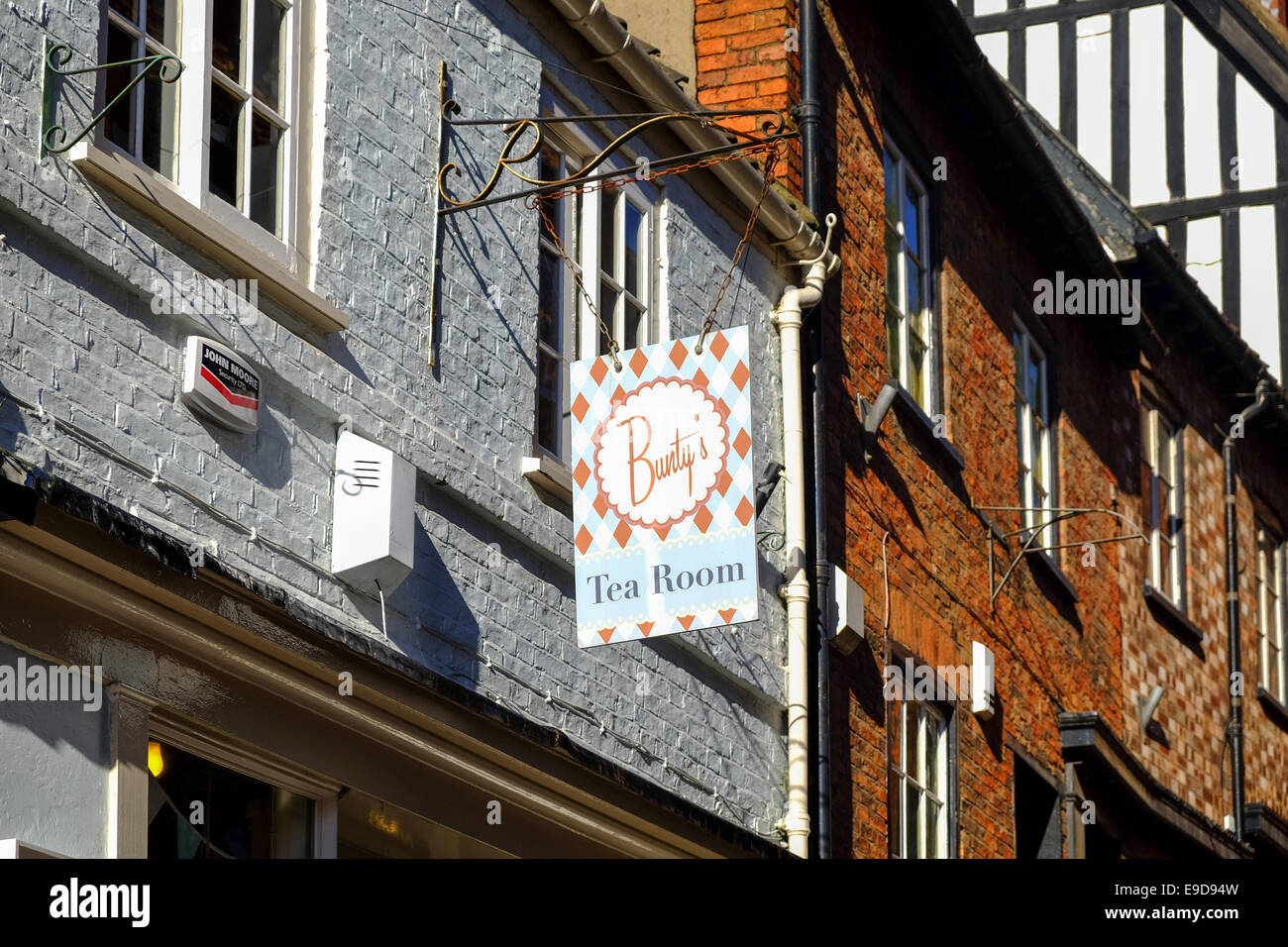 Bunty's Tea Rooms ,Steep Hill ,Lincoln ,UK Stock Photo Alamy