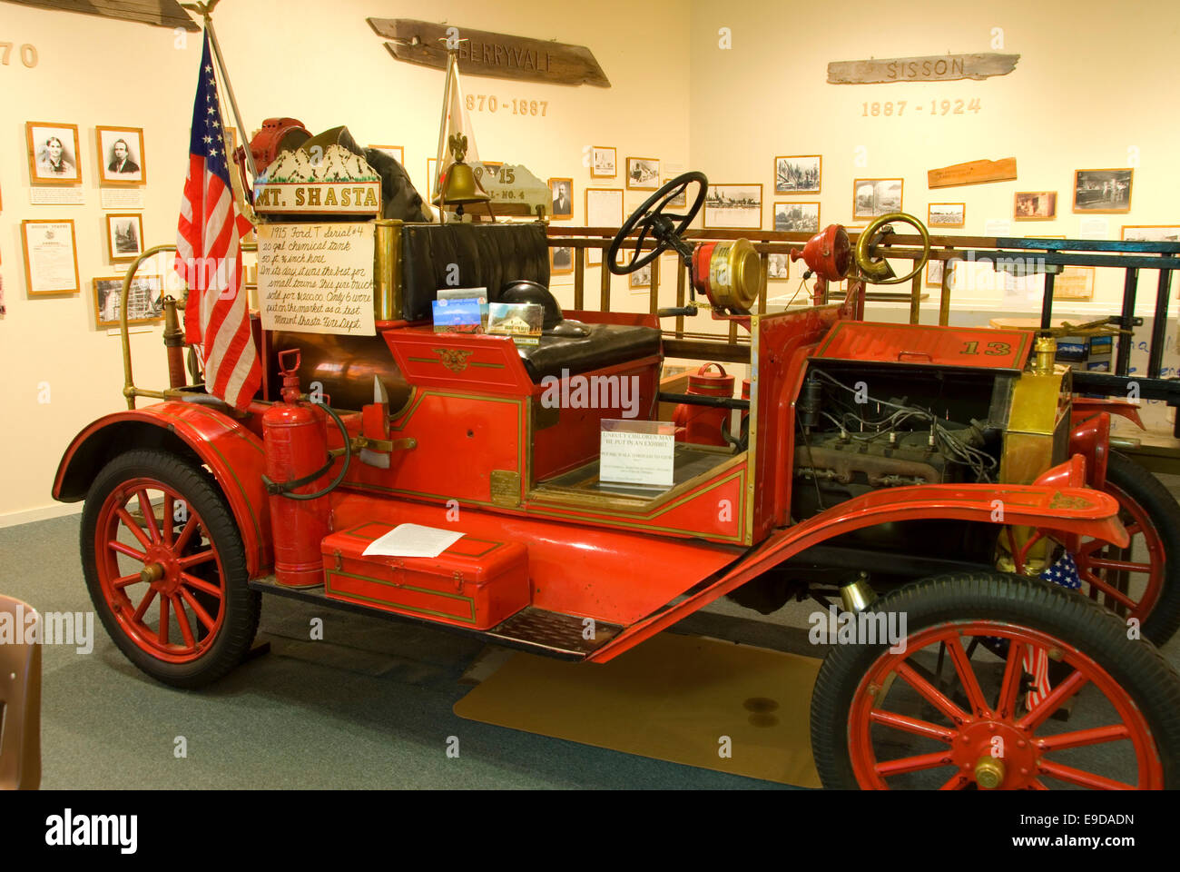 1917 Ford T Serial 4 fire truck, Sisson Museum, Mt Shasta, California
