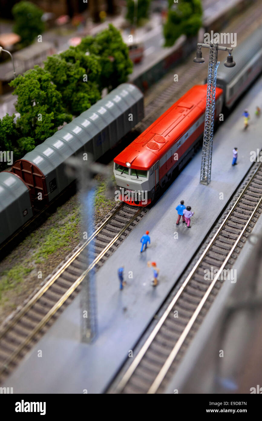 Railway model, Prague Czech Republic Stock Photo