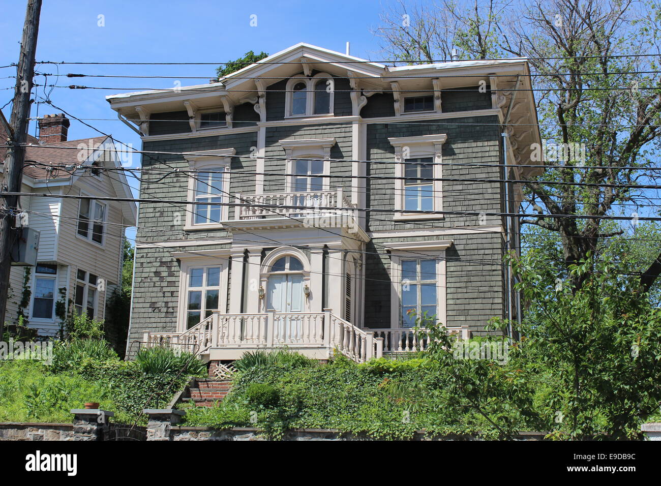 Italianate Villa, Stapleton, Staten Island, New York Stock Photo Alamy