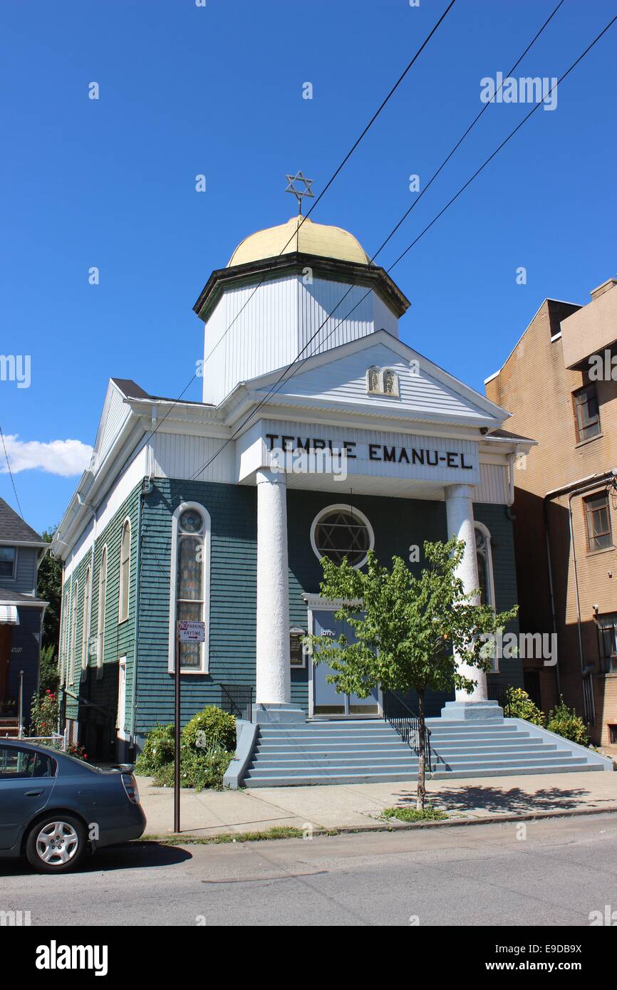Temple EmanuEl, 1902 synagogue built in Port Richmond, Staten Stock