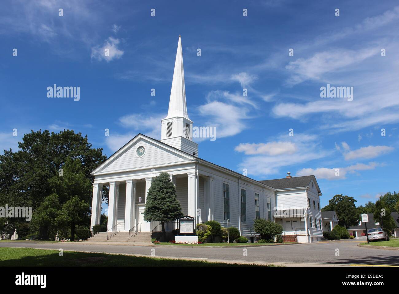 New Dorp Moravian Church, built in 1844 in New Dorp, Staten Island, New